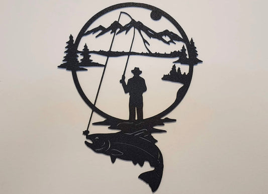 Mountain Fly fishing Wall Art