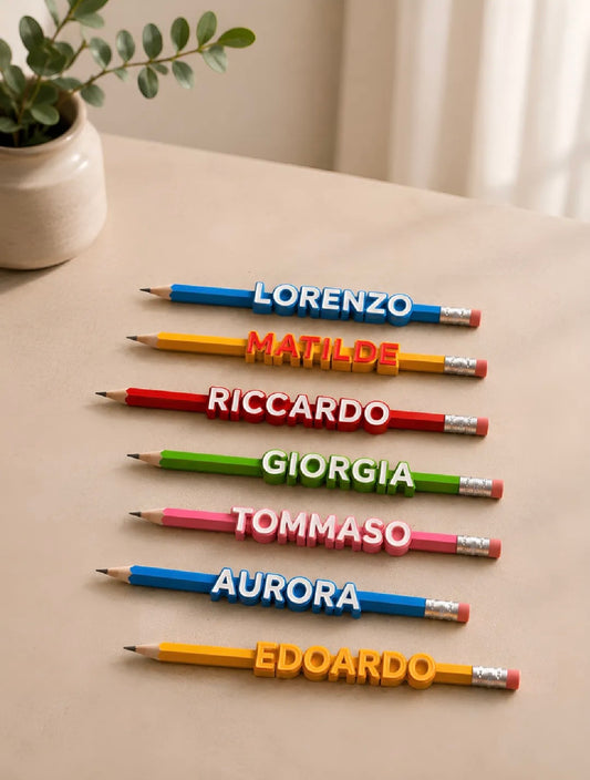 Custom Name Pencil Slide-Ons