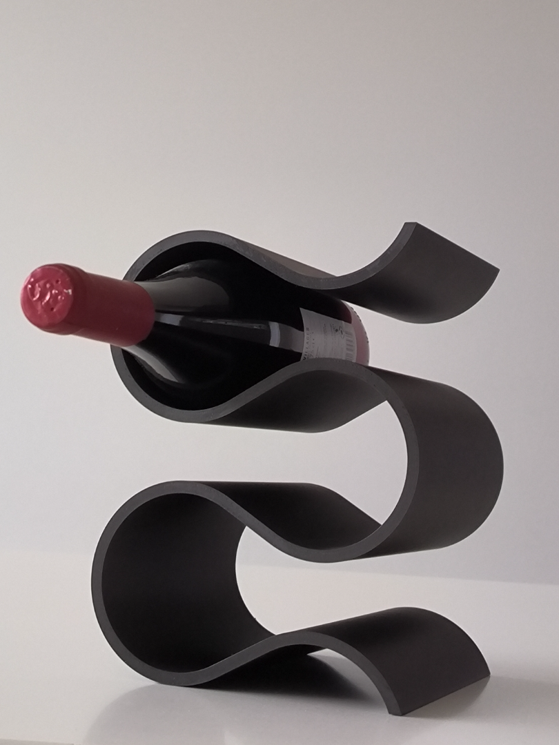 Verticle Curved Wine Holder