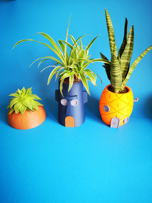Bikini Bottom Plant Pots